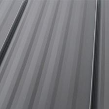 Standing seam metal panel close-up
